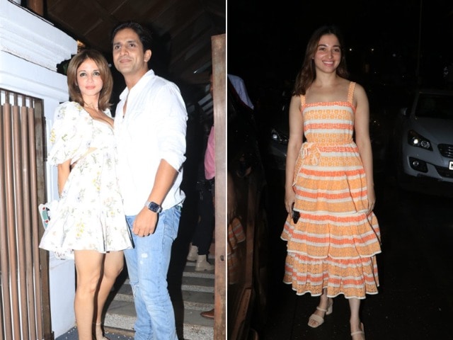 Photo : Stars In The City: Sussanne Khan-Arslan Goni, Tamannaah And More At Karan Johar's Party
