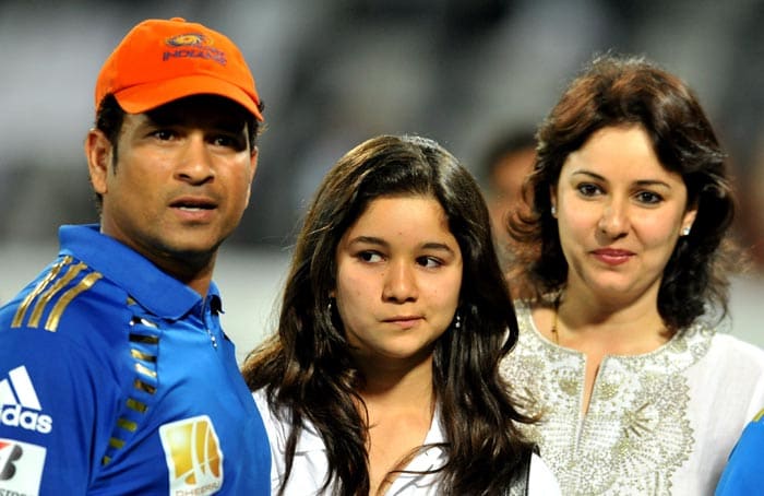 Sachin with family on his birthday