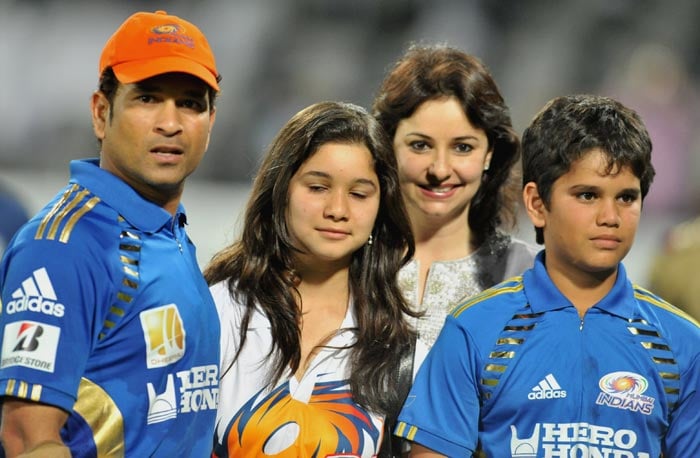 Sachin with family on his birthday