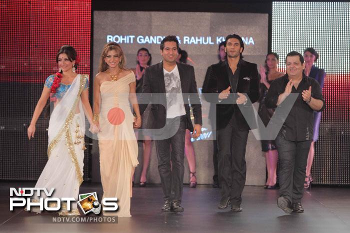 Bollywood stars do the catwalk