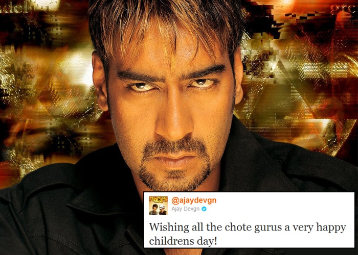 <b>Ajay Devgn</b>: Wishing all the chote gurus a very happy childrens day!