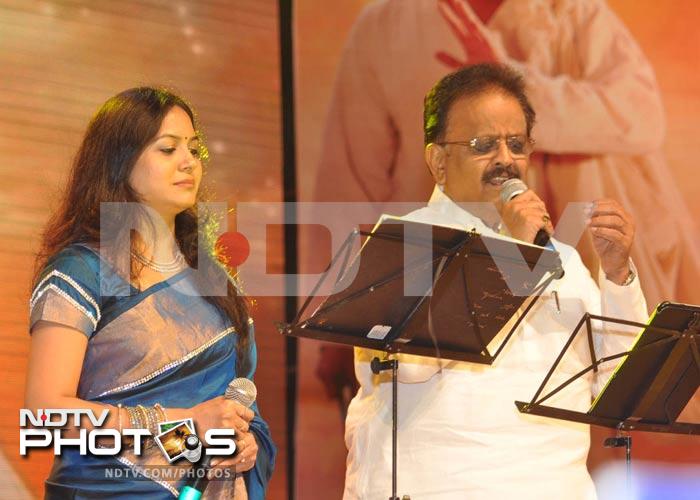 Nagarjuna and family launch the music of Shirdi Sai