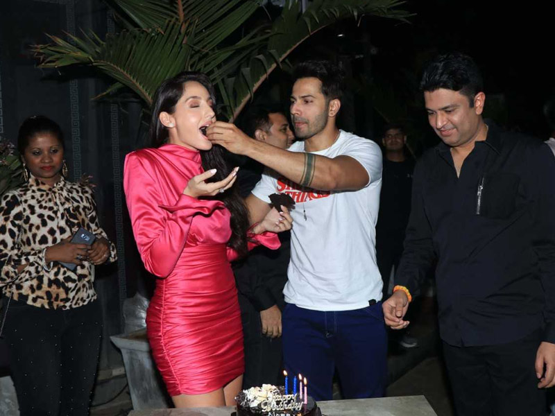 Nora Fatehi's Midnight Birthday Bash With Varun Dhawan And Others