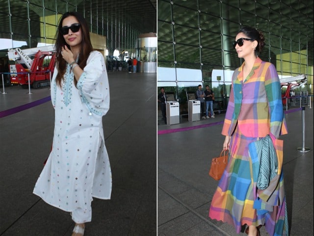 Photo : Style Splash: Sonam Kapoor And Malaika Arora's Airport OOTDs Be Like