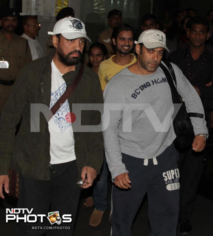 Salman flies back home from US