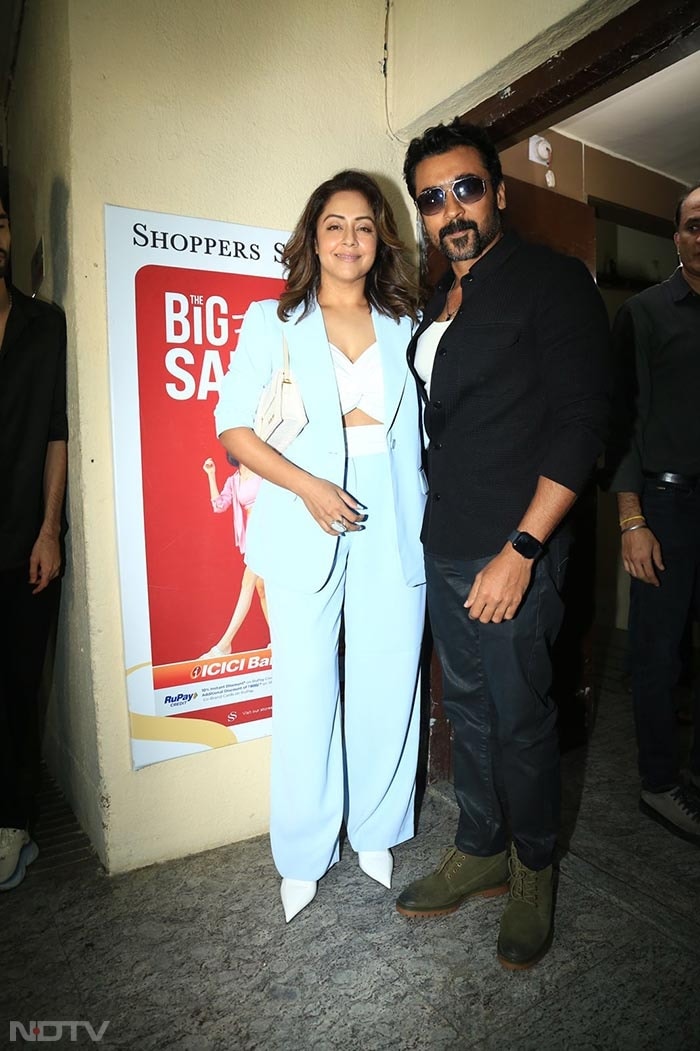 Suriya With His Plus One Wife Jyotika At <i>Sarfira </i> Screening