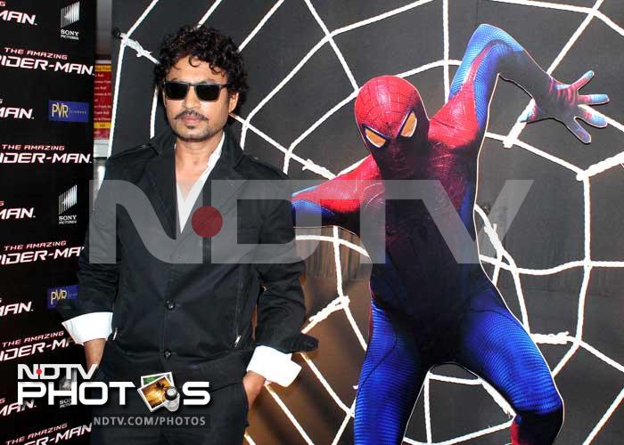 Irrfan Khan at the press conference of The Amazing Spiderman