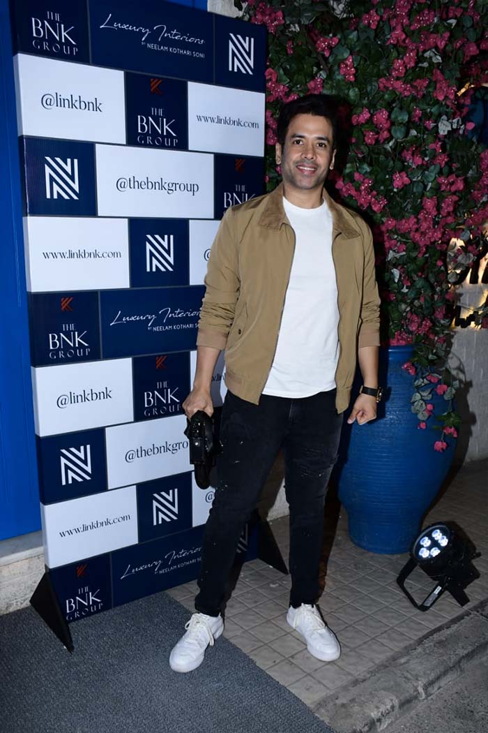 After a long, Tusshar Kapoor was clicked at a party