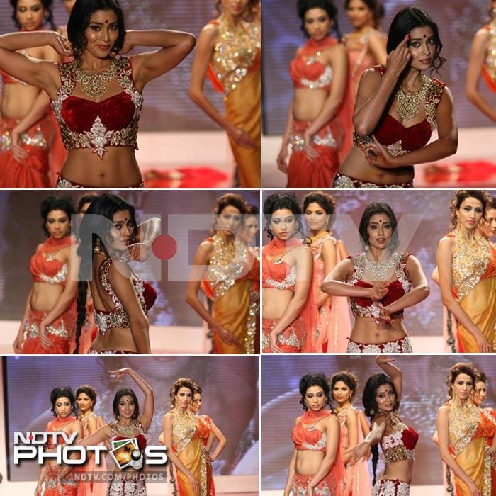 South sensation Shriya showed her Bollywood counterparts some of her best moves on the ramp.