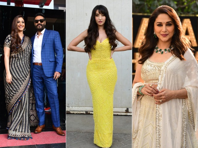 Tabu-Ajay Promote <i>Drishyam 2</i> On Madhuri And Nora's Show