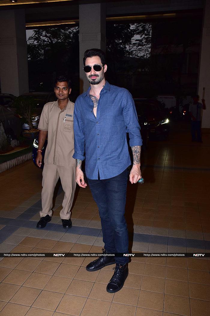 We also got a glimpse of Sunny Leone's husband Daniel Weber.