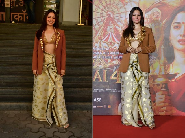 Tamannaah Added Sparkle To <i>Aranmanai 4</i> Promotions Like This