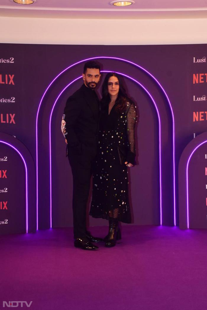 The one with Angad Bedi and his real life partner - wife Neha Dhupia. (Image courtesy: Varinder Chawla)