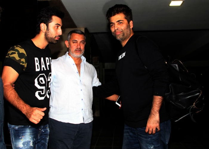 Photo : Aaal is Well With Aamir. But Ranbir, KJo Dropped in to Check