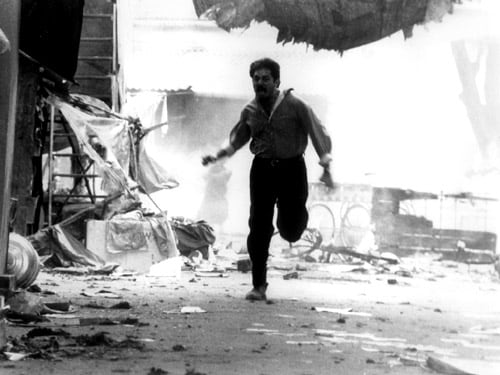 <b>Strong reception</b>: Mani Ratnam's <I>Bombay</I> centred on events, particularly during the period of December 1992 to January 1993 in India, and the controversy surrounding the Babri Masjid in Ayodhya.