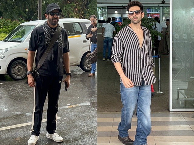 The <i>K</i> Factor: Kabir Khan And Kartik Aaryan At Airport
