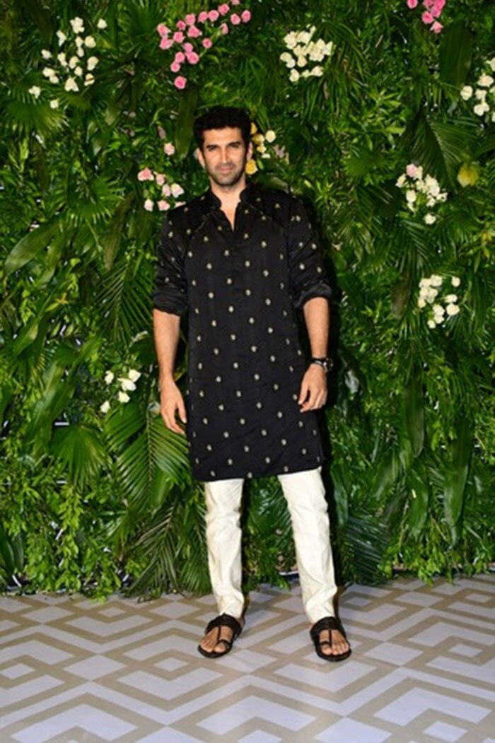 Aditya Roy Kapur was also clicked at Kriti's party.
(Image courtesy: Varinder Chawla)