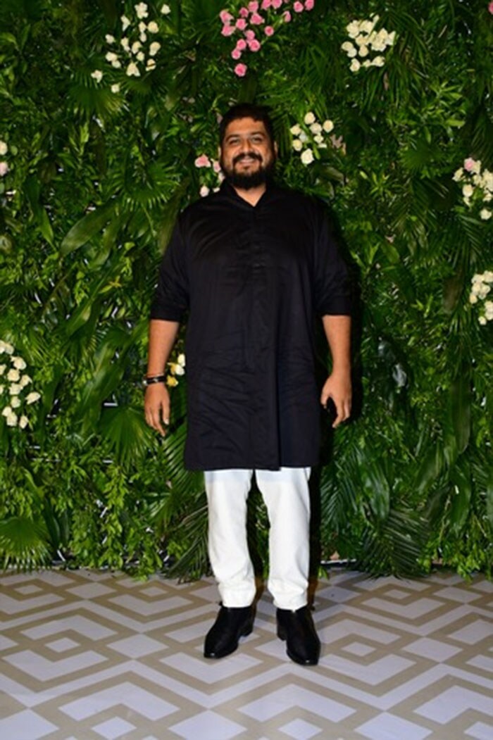 <i>Adipurush</i> director Om Raut pictured at the party.
(Image courtesy: Varinder Chawla)