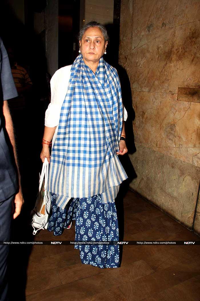 Jaya arrived in shades of blue.