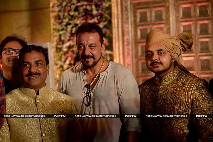 Actor Sanjay Dutt too was a guest at the wedding.