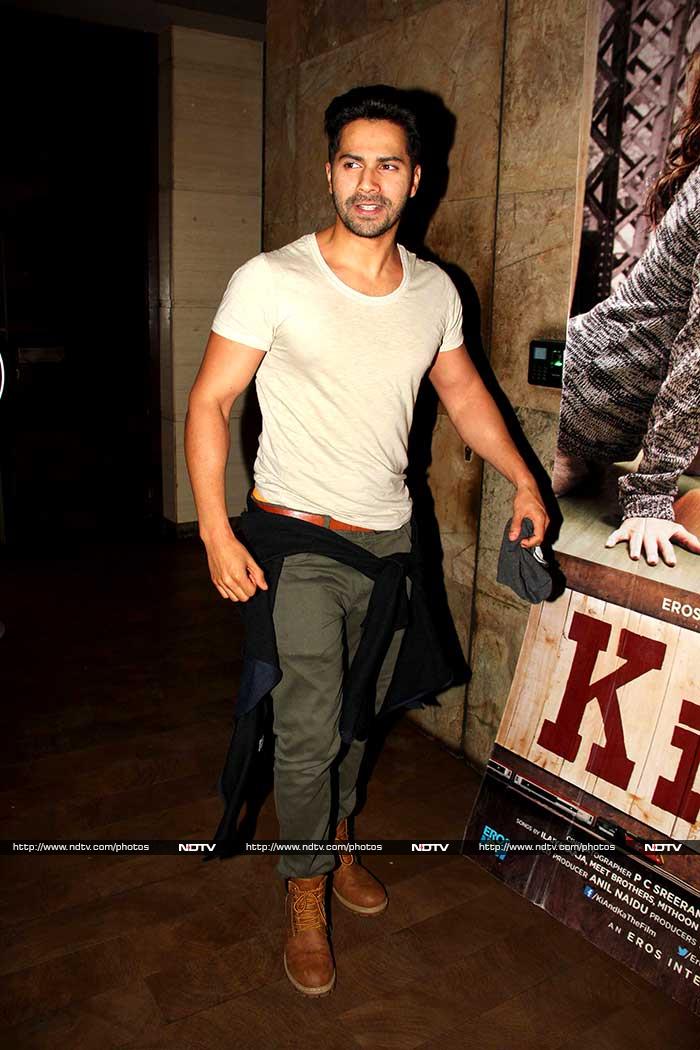 Actor Varun Dhawan was all set to enjoy a good time at the theatre.