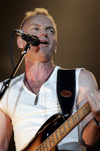 Lead singer and bassist of The Police, Sting, performs in Vancouver as the band kicks off their world tour.