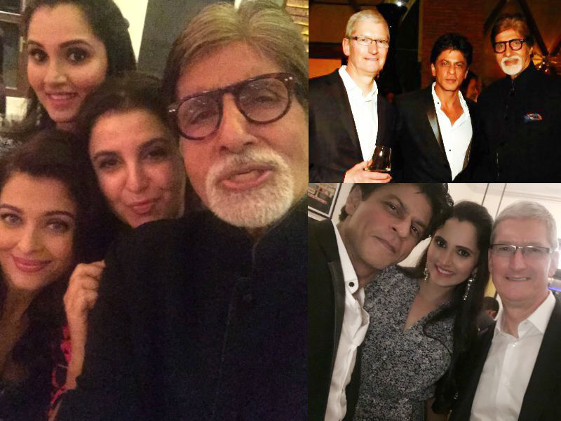 Selfies and Pics From Shah Rukh Khan's Party for Tim Cook
