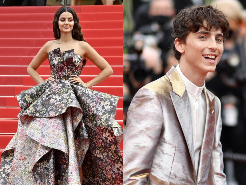 Photo : Cannes: Mahlagha, Timothee's Red Carpet Style Was Prints, Gold And More