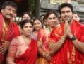Chiranjeevi, Ram Charan and Upasana pray at Tirumala Chiranjeevi, Ram Charan and Upasana pray at Tirumala