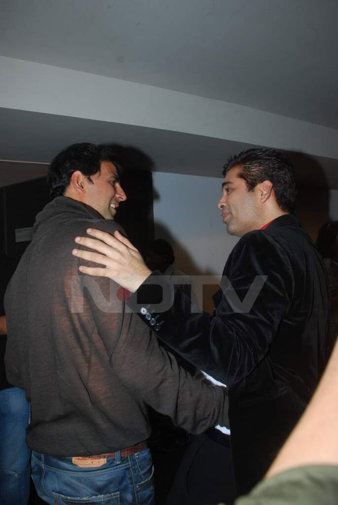 KJo gives Akki a few words of wisdom. Shall we expect Akshay in the next Karan Johar film?