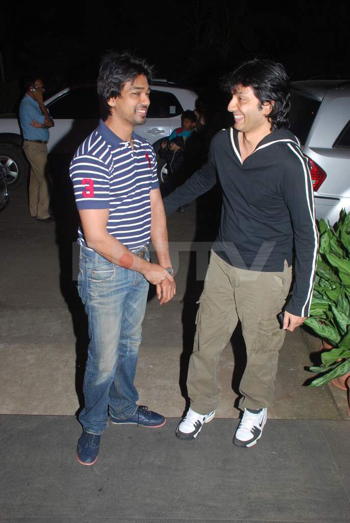 Shirish Kunder with a friend.