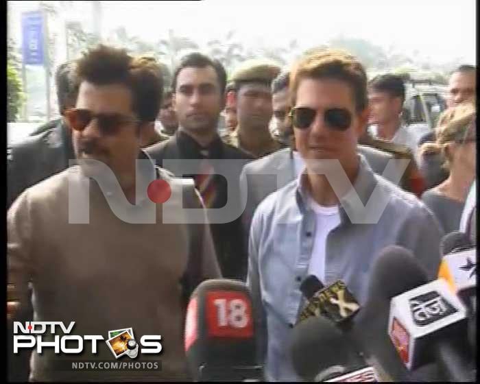 Tom Cruise arrives in India