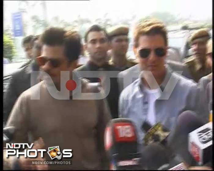 Tom Cruise arrives in India