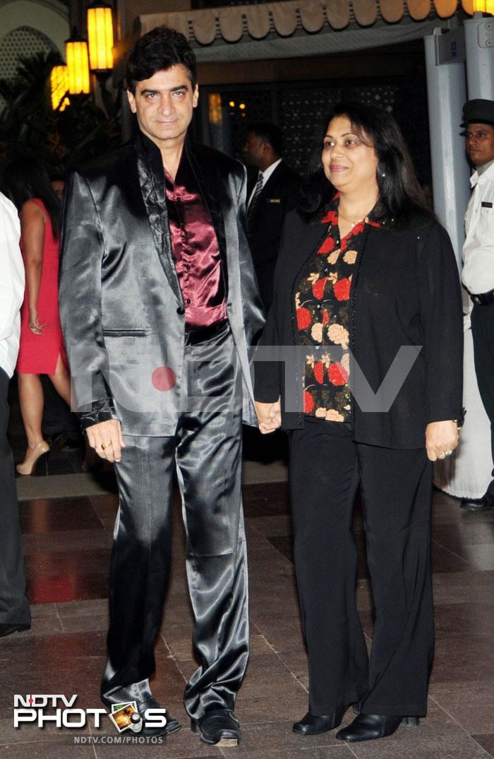 Director Indra Kumar with his wife.