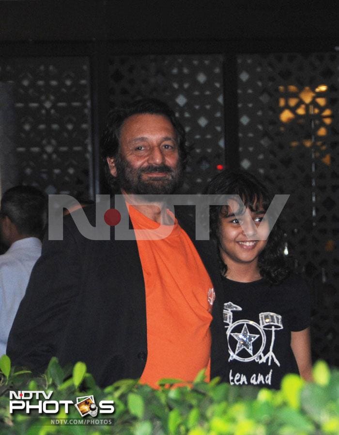 Producer-director Shekhar Kapur with his daughter.