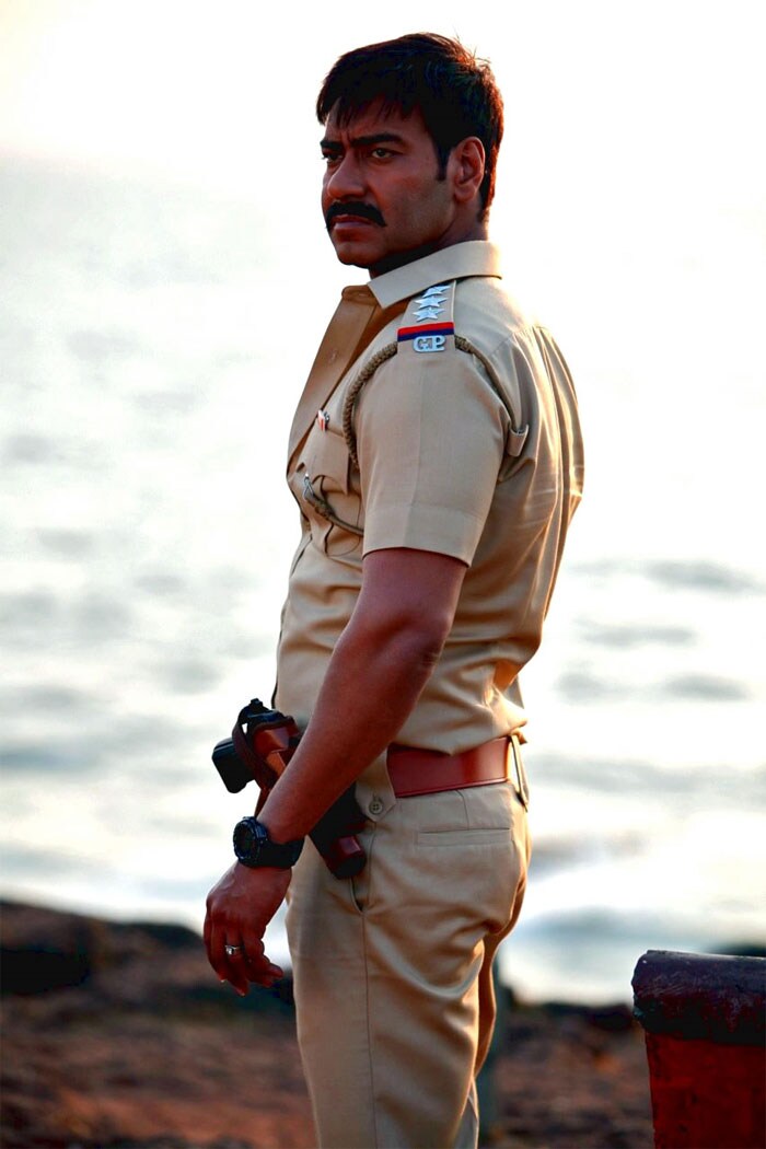 <b>Ajay Devgn in <i>Singham</i></b>: Bollywood is going gaga over <i>Singham</i> even before its release. The original <i>Singham</i> changed Suriya's life forever. Does Ajay Devgn match up? 
<br>
The seasoned actor that he is, Ajay has started getting rave reviews for his performance in <i>Singham</i> even before its release. We have seen him play a cop in many movies, out of which <i>Gangaajal</i> needs a special mention. As per the critics, <i>Singham</i> is Ajay's best till date.