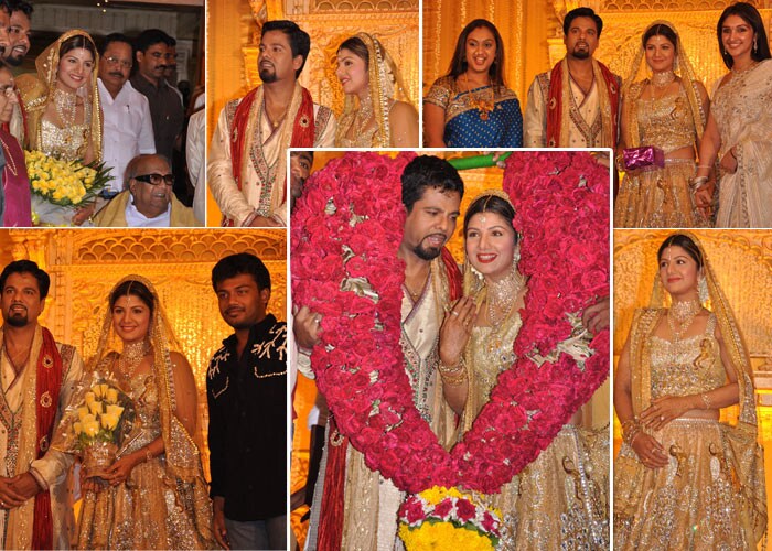 Earlier this year in April southern actresss Rambha tied the knot with Canadian NRI businessman Indiran. Their reception in Chennai was attended by the who's who of the South Indian film industry as well as Chief Minister M Karunanidhi.