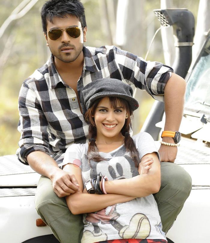 Chiranjeevi Jr, Ram Charan Teja, proved himself a chip off the old block in blockbuster Telugu rom-com Orange. Also starring ? Genelia D'Souza.