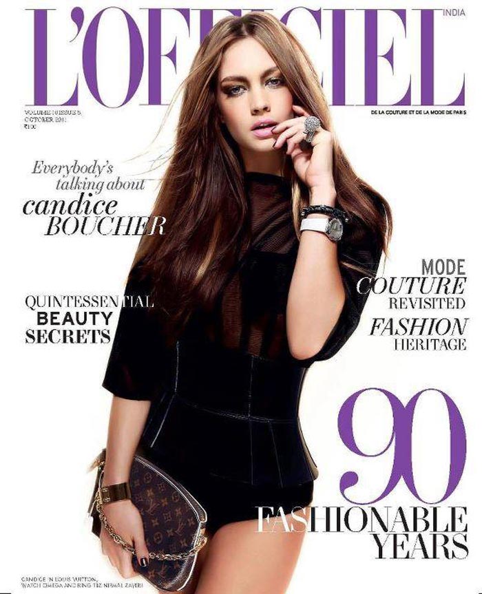 Candice sizzles on the cover of L\'Officiel