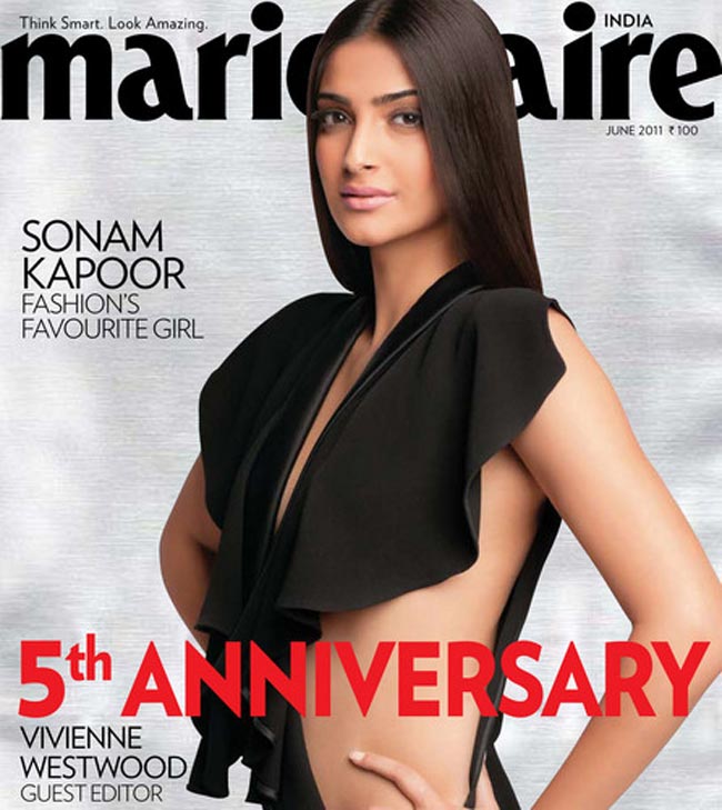 Sonam dares to bare for Marie Claire