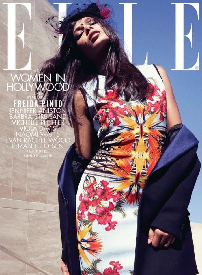 Freida Pinto on the cover of Elle