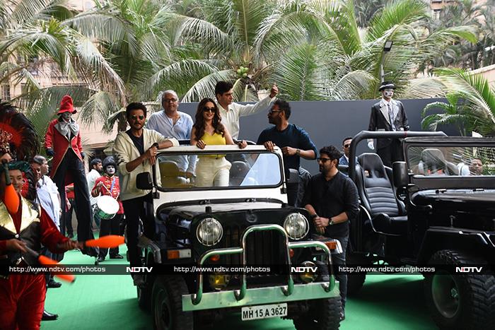 Madhuri Dixit, Ajay Devgn, Anil Kapoor At Total Dhamaal Trailer Launch Event