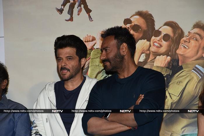 Madhuri Dixit, Ajay Devgn, Anil Kapoor At Total Dhamaal Trailer Launch Event