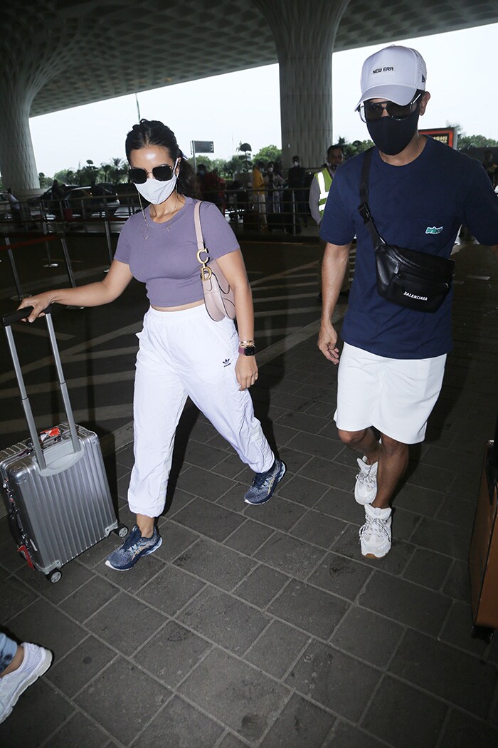 Patralekhaa and her boyfriend, actor Rajkummar Rao, were fellow travelers.