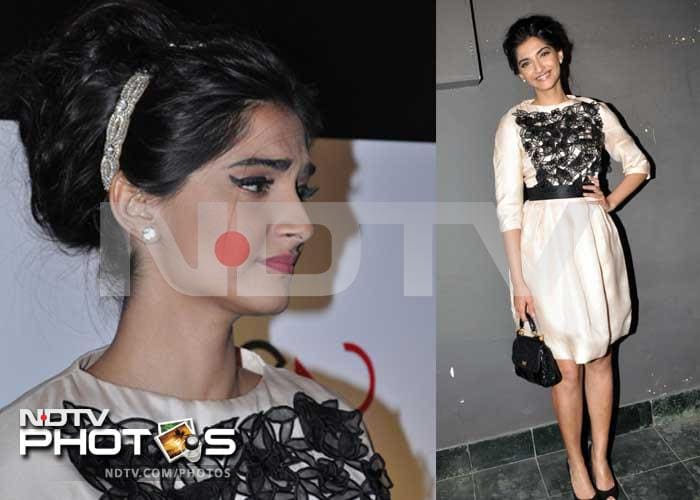Sonam is black and white and retro all over