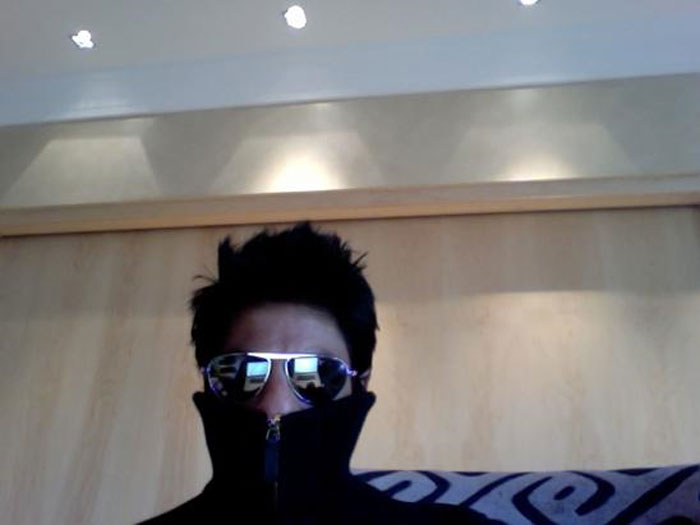 You can tell that's SRK by the hair.