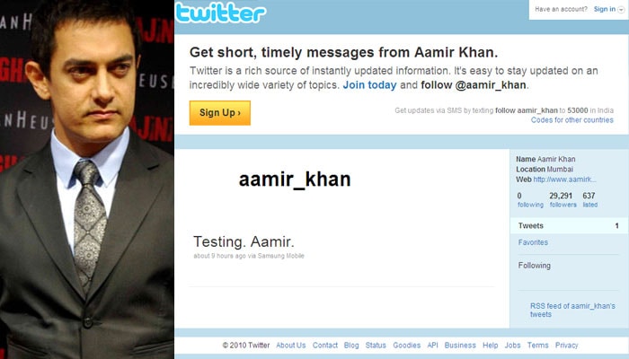 Aamir Khan joins Twitter