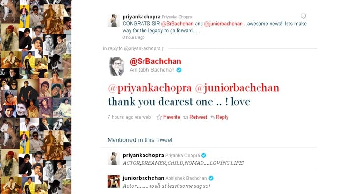 Wishes pour in for Bachchans