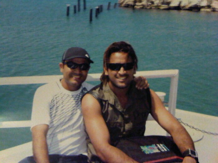 Virender Sehwag takes a walk down memory lane on Twitter. The ace cricketer posts pictures of the beautiful moments of his life. <BR><BR>

Sehwag with MS Dhoni relaxing on a boat