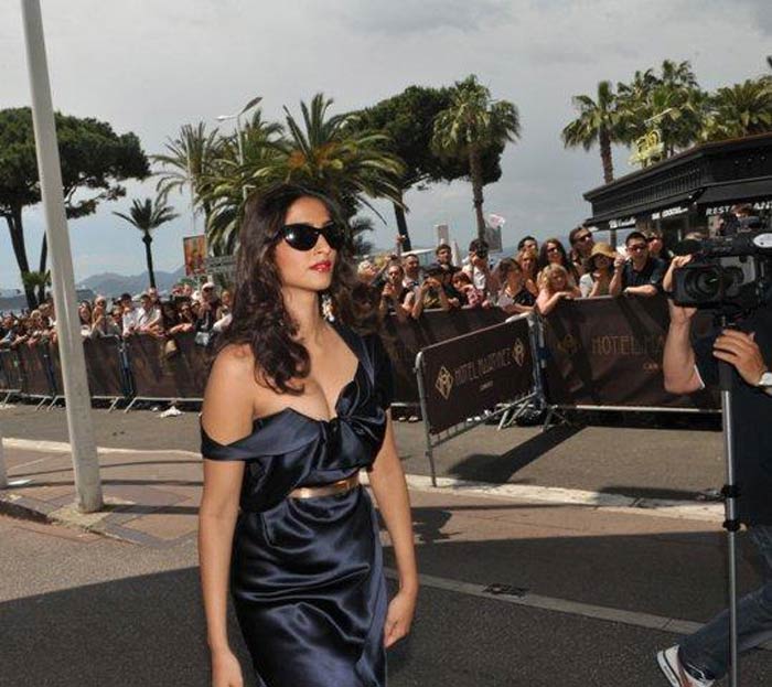 Sonam wore this stunning Vivienne Westwood gown for a photocall at Cannes 2011. This one seals her fashionista status!